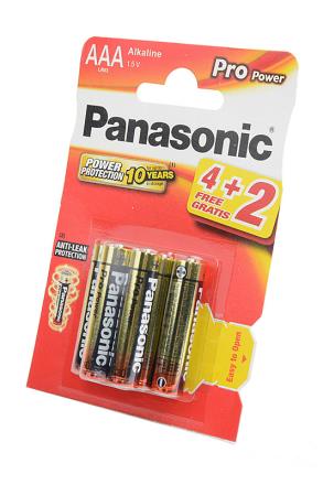 Panasonic        LR03   PRO POWER  BL*6 (4+2) батарейка