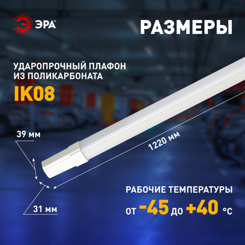 Линейный светодиодный светильник ЭРА SPP-301-36-4K-M 36Вт 4000К IP65 1200 матовый