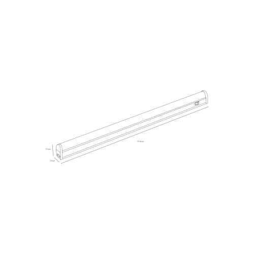 Линейный светодиодный светильник ЭРА LLED-02-12W-4000-MS-W 12Вт 4000K L874мм с датчиком движения