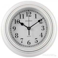 Часы настенные кварцевые ENERGY модель ЕС-141 белые