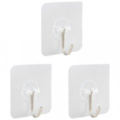 Набор крючков на самоклеящейся основе Фигурные, 3 шт (пластмасса) 105890