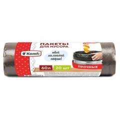 PM620BL Мешки для мусора ПНД 60л 20шт Komfi/50