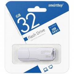USB 3.1  32GB  Smart Buy  Clue  белый SB32GBCLU-W3