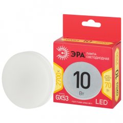 Лампа светодиодная ЭРА RED LINE LED GX-10W-827-GX53 R 10Вт таблетка теплый белый свет GX53