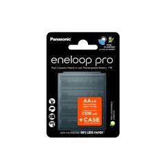 Акк. Panasonic  eneloop pro BK-3HCDEC4BE(BK-3HCDE/4CP + CASE) 2500mAh  AA  R06 +футляр BL4