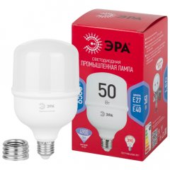 Лампа светодиодная POWER ЭРА RED LINE LED T100-50W-6500-E27/E40 R 50Вт колокол холодный белый свет E