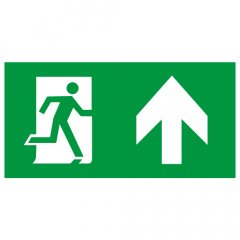 Пиктограмма ЭРА INFO-SSA-127 бэклит 259x128мм Человек-стрелка-вверх зеленая SSA-103