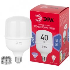 Лампа светодиодная POWER ЭРА RED LINE LED T100-40W-6500-E27/E40 R 40Вт колокол холодный белый свет E