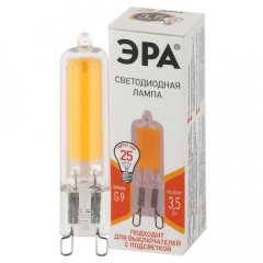 Лампа светодиодная ЭРА STD LED JCD-3,5W-GL-827-G9 3,5Вт капсула теплый белый свет G9