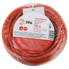 Удлинитель силовой ЭРА UPx-1e-3x1-10m в бухте с заземлением 1 розетка 10м ПВС 3х1мм2