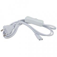 Сетевой шнур ЭРА LLED-A-CABLE-1.5m-SW-W c выключателем разъем C7 длина 1500мм для LLED-01, 02 и анал