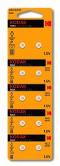 Kodak AG3 (392) LR736, LR41 [KAG3-10] MAX Button Cell эл.пит. (100/1000/80000)