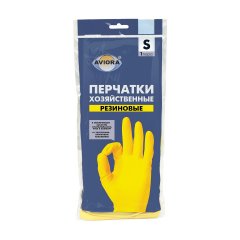 402-567 Перчатки хозяйственные, резиновые, 1 пара, размер M, AVIORA