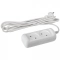 Удлинитель электрический ЭРА  U-2-5m-2x1 без заземления 2 розетки 5м ПВС 2x1мм2 10А