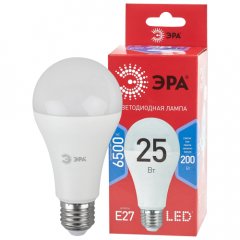Лампа светодиодная ЭРА RED LINE LED A65-25W-865-E27 R 25Вт груша холодный дневной свет Е27
