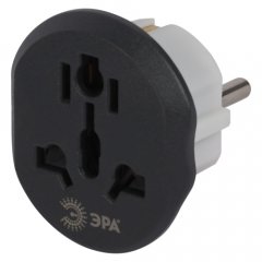 Разветвитель электрический ЭРА SP-1e-UVL универсальный на 1 розетку 16А белый