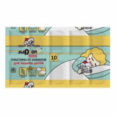 DET005G Пластины от комаров без запаха для детей, Nadzor/200/10