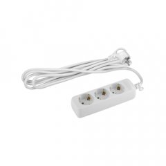 Удлинитель электрический ЭРА U-3e-7m-3x1,5 с заземлением 3 розетки 7м ПВС 3x1,5мм2 16А