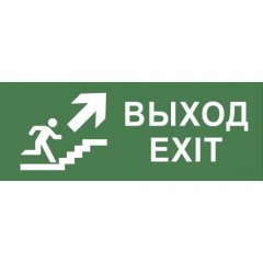 Самоклеящаяся этикетка ЭРА INFO-SSA-110 330х120мм  Выход/лестница вверх/фигура  SSA-101/DPA-301
