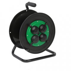 Катушка пластиковая ЭРА RP-4e-IP44 для подключения провода 4 розетки c заземлением с защитными крышк