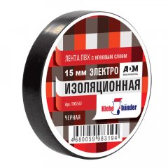 TIK556T Изолента ПВХ 15х10 черная Klebebander/200/8