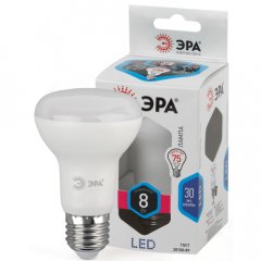 Лампочка светодиодная ЭРА STD LED R63-8W-840-E27 Е27 / Е27 8Вт рефлектор нейтральный белый свет