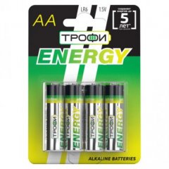 Трофи LR6-4BL ENERGY Alkaline (40/720/17280) Эл.пит.