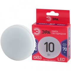 Лампа светодиодная ЭРА RED LINE LED GX-10W-865-GX53 R 10Вт таблетка холодный дневной свет GX53