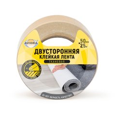 303-008 Двусторонняя клейкая лента 50 мм x 25 м ТК,AVIORA