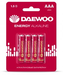 DAEWOO LR03 BL4 ENERGY Alkaline Эл.пит.