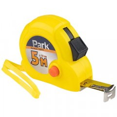 Рулетка Park с двумя фиксаторами, пластиковый корпус, 5мх19 мм 105971