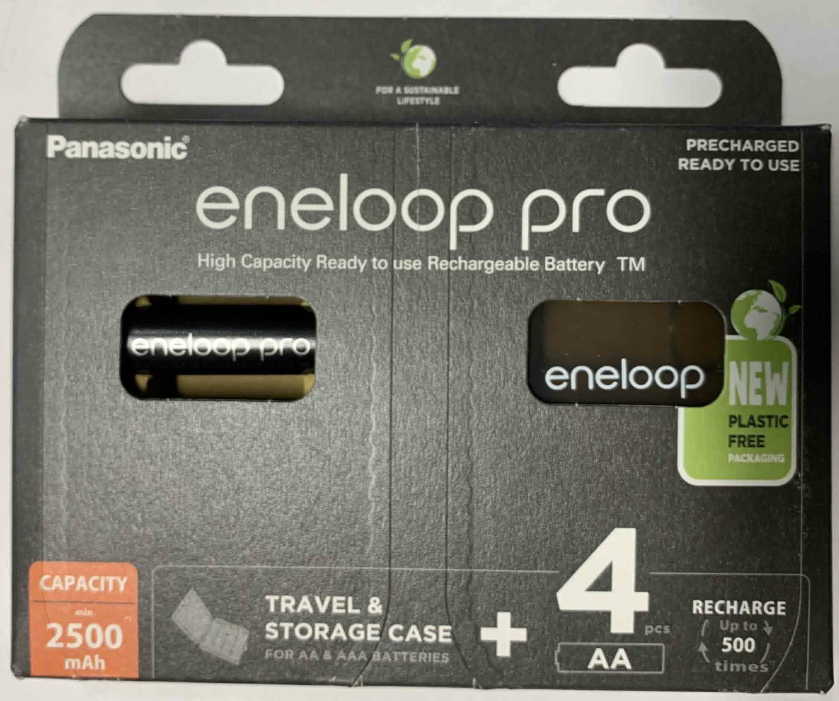 Акк. Panasonic  eneloop pro BK-3HCDEC4BE(BK-3HCDE/4CP + CASE) 2500mAh  AA  R06 +футляр BL4