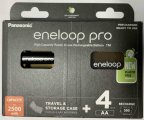 Акк. Panasonic  eneloop pro BK-3HCDEC4BE(BK-3HCDE/4CP + CASE) 2500mAh  AA  R06 +футляр BL4