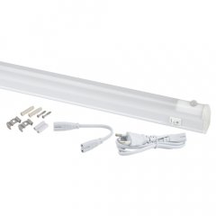 Линейный светодиодный светильник ЭРА LLED-02-04W-4000-MS-W 4Вт 4000K L314мм с датчиком движения и ос