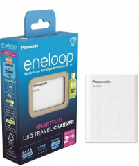 ЗУ Panasonic eneloop  K-KJ87MCD40USB Smart-Quick Charger Kit+ 4AA2000 mAh BL1